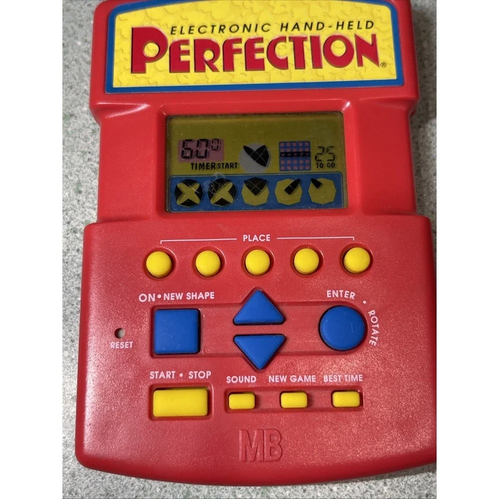 VTG 1996 Electronic Handheld Perfection Game Tested Works Milton Bradley